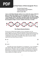 The Apparent Dual Nature of Electromagnetic Waves