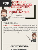 Curriculum Contextualization in Education | PDF | Curriculum | Community
