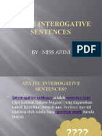 Simple Interogative Sentences