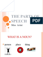 The Parts of Speech: Miss Arini