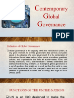 Contemporary Global Governance