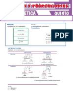 Razones y Proporciones para Quinto Grado de Secundaria