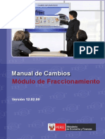 Manual de Cambios Modulo de Fraccionamiento Versión 12.02.00