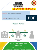 Mercado de Valores Primario