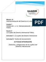 Módulo 14: Internacionalización Del Derecho en Su Ámbito Público