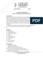 Experiment and Activity Cell