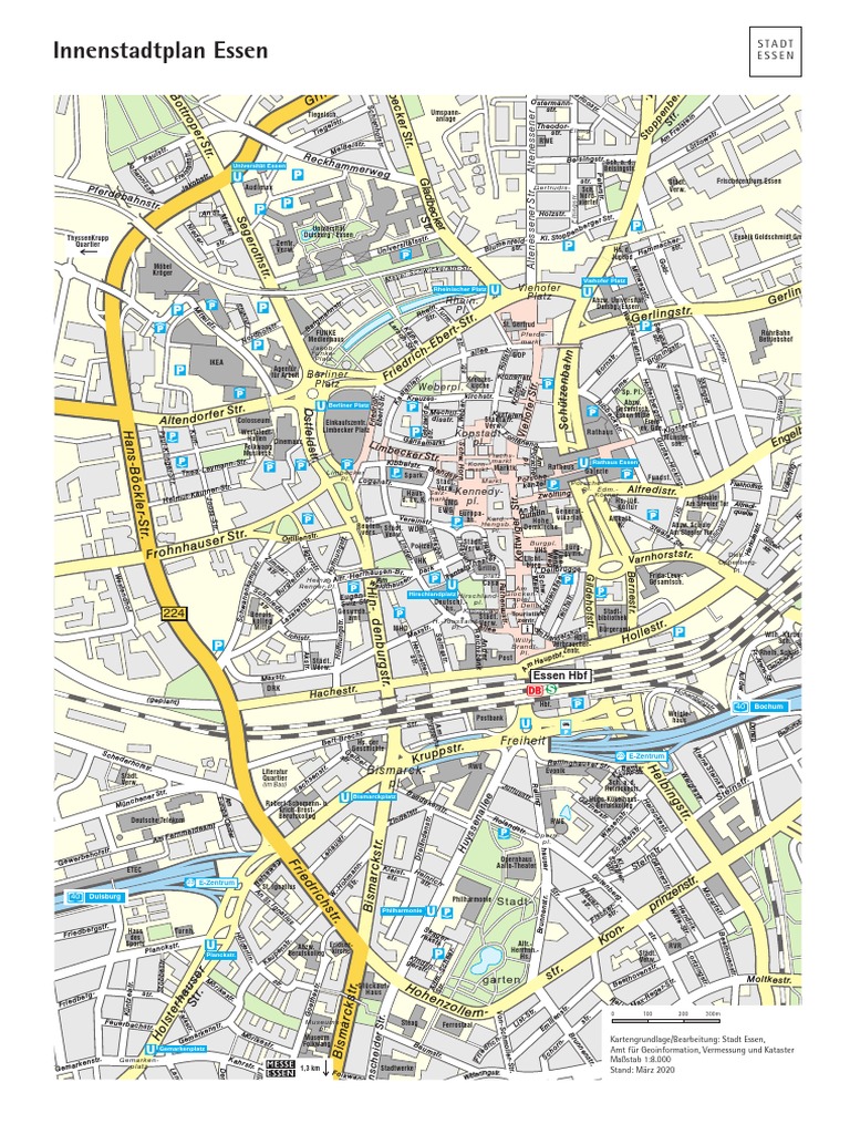 Stadtplan Von Essen