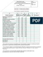 Taller Excel - Condicionales Anidados: Registrar Información de Acuerdo Con Normativa y Procedimiento Técnico