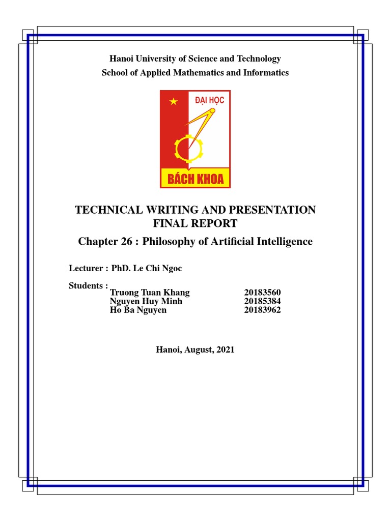 Philosophy of Artificial Intelligence Report | PDF | Artificial ...