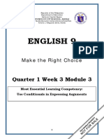 ENGLISH-9 Q1 W3 Mod3 Using-Conditionals