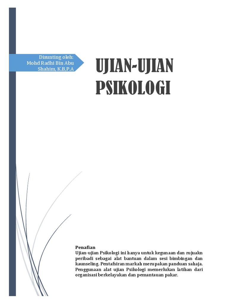 Ujian Ujian Psikologi Edit Kka60103 Pdf