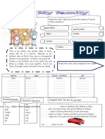 Family Members and Possessive Adjectives Activities Promoting Classroom Dynamics Group Form 34484