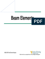 Beam Elements: MAE 456 Finite Element Analysis