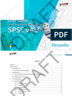 User Guide SPSE v4.3 User Penyedia