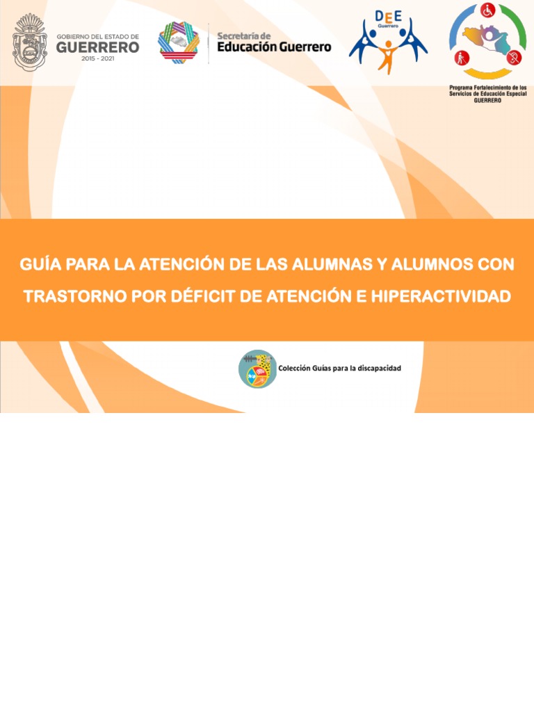 Guía Tdah Pdf Desorden Hiperactivo Y Deficit De Atencion
