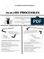 Infografia de Los Diveros Sujetos Procesales