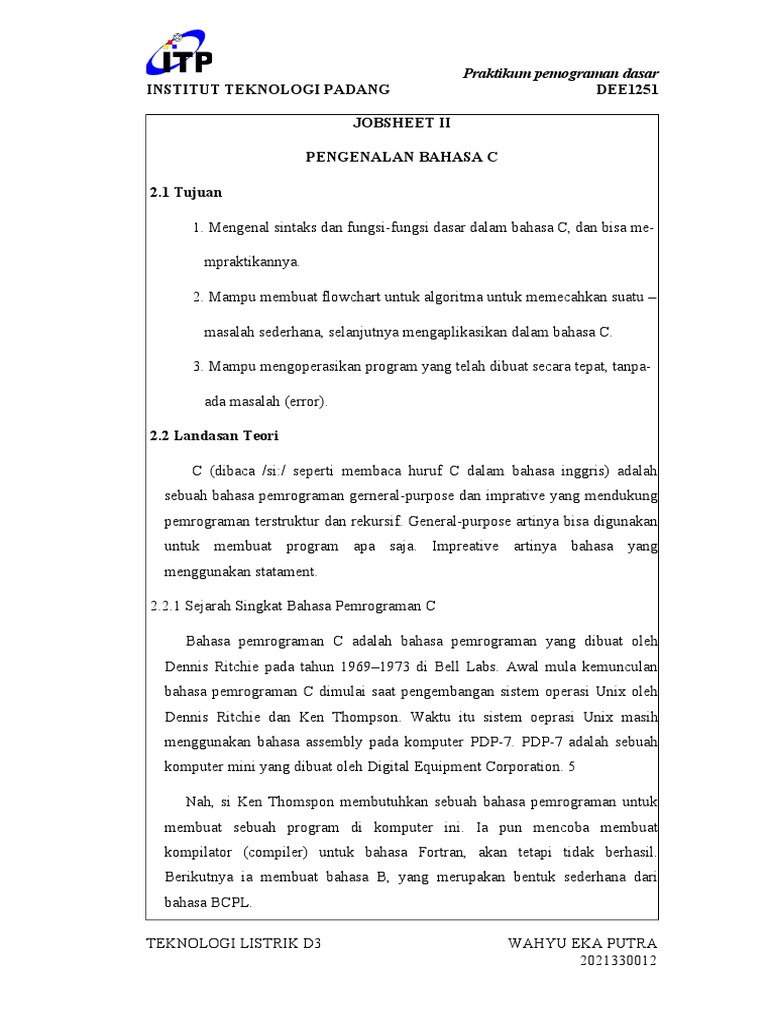 C programming basics lab manual pdf