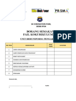 2021 Senarai Semak Fail Kokurikulum Pengakap