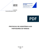 Protocolo de Assistencia Aos Portadores de Feridas Do Municipio de Vila Velha