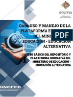 Uso Básico Del Repositorio y Plataforma Educativa Del Ministerio de Educación - Educación Alternativa (1)