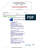 Teste de Ciências Físico-Químicas do 7o Ano