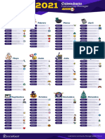 México - Calendario Community Manager 2021