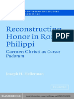 Joseph H. Hellerman - Reconstructing Honor in Roman Philippi_ Carmen Christi as Cursus Pudorum (Society for New Testament Studies Monograph Series) (2005)
