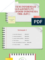 Sistem Informasi Manajemen PT Fastfood Indonesia (KFC) - Kelompok 1