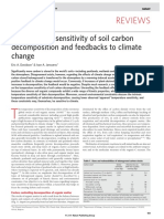 Temperature Sensitivity of Soil Carbon Decomposition and Feedbacks To Climate Change