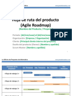 Plantillas Scrum Hoja de Ruta Del Producto