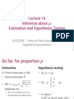 ECO220 Lecture16 InferenceAboutMu Estimation HypTesting Jan2020