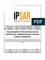 PROCEDIMIENTO REPARACION DE FACHADA CLINICA SUDMEDICA Rev. 0 10.05.2021