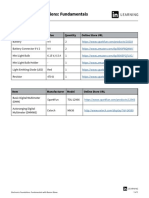 Parts List: Electronics Foundations: Fundamentals