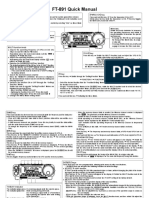 FT-891 Quick Manual: (PWR/LOCK) Key RF/SQL Knob