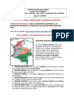 GUIA 7 PERIODO III ENTORNO SOCIEDAD COMUNICACION Y DESARROLLO PERSONAL (Regiones Naturales de Colombia)