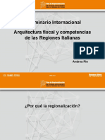 Arquitectura Fiscal y Competencias de Las Regiones Italianas