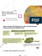 Materi Kebijakan Kemendesa PDTT - No 13 Tahun 2020 - SDGs Desa - SIPBM