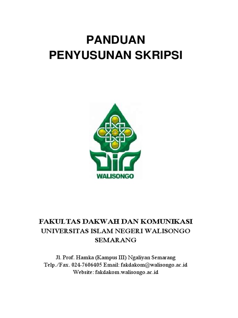 Panduan Skripsi UIN Walisongo | PDF