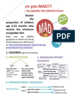 MAD Is A New Indicator Measuring The Proportion of Children Age 6 23 Months Who Receive The Minimum Acceptable Diet