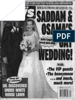 Weekly World News Oct 7 2003 - Saddam & Osama's Gay Wedding - Mike Irish (Lores)