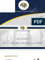 SESIÓN 1 - El Conflicto, Tipos de Conflicto, Elementos y Causas Del Conflicto