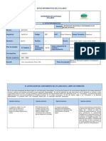 Datos Informativos Del Syllabus