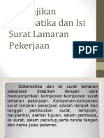 Menyajikan Sistematika Dan Isi Surat Lamaran Pekerjaan