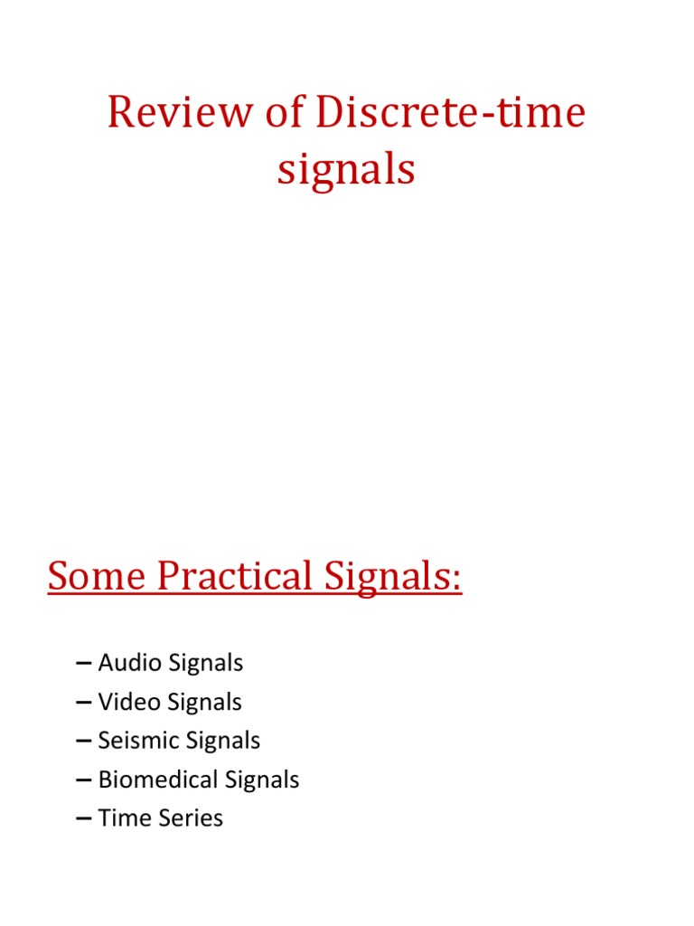 Module1 Signals | PDF | Discrete Time And Continuous Time | Sequence