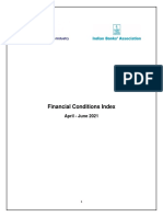 Financial Conditions Index: April - June 2021