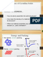 Structure of Crystalline Solids