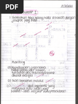 Tugasan Latihan Sumatif 1 Masteri Kbat 1 Dan Soalan Pengukuhan Sains 8 9 November 2021 Pdf