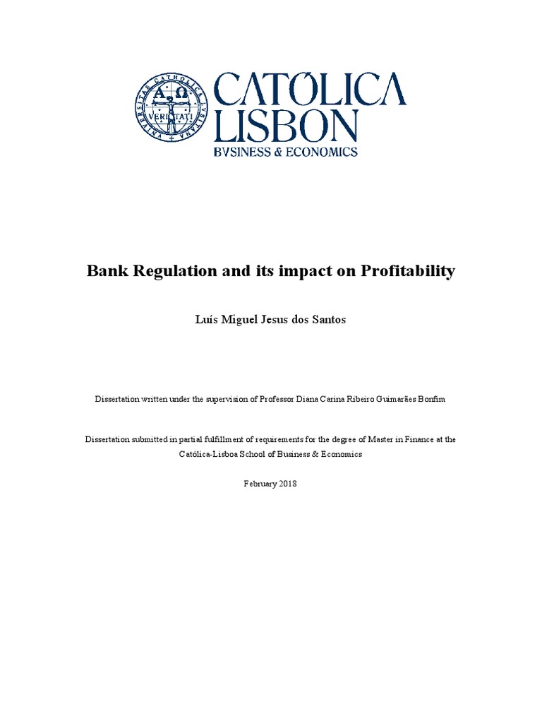 dissertation topics in banks