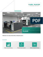 Filsize: Machines For Warp Preparation of Fi Lament Yarns