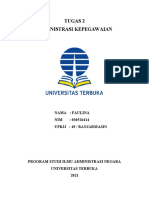 Tugas 2 Administrasi Kepegawaian Faulina 030526414